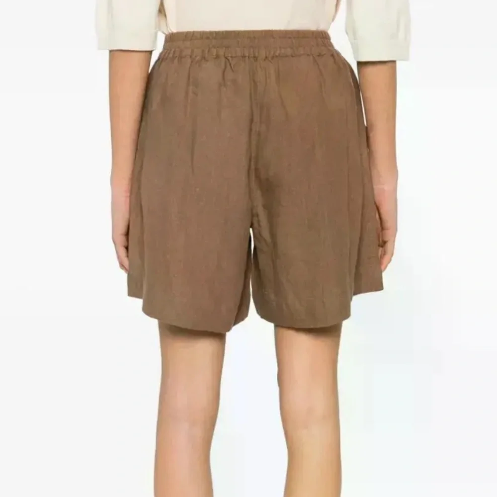 NWT Skall Studio Edgar Linen Shorts Cedar Brown Size 34 XS